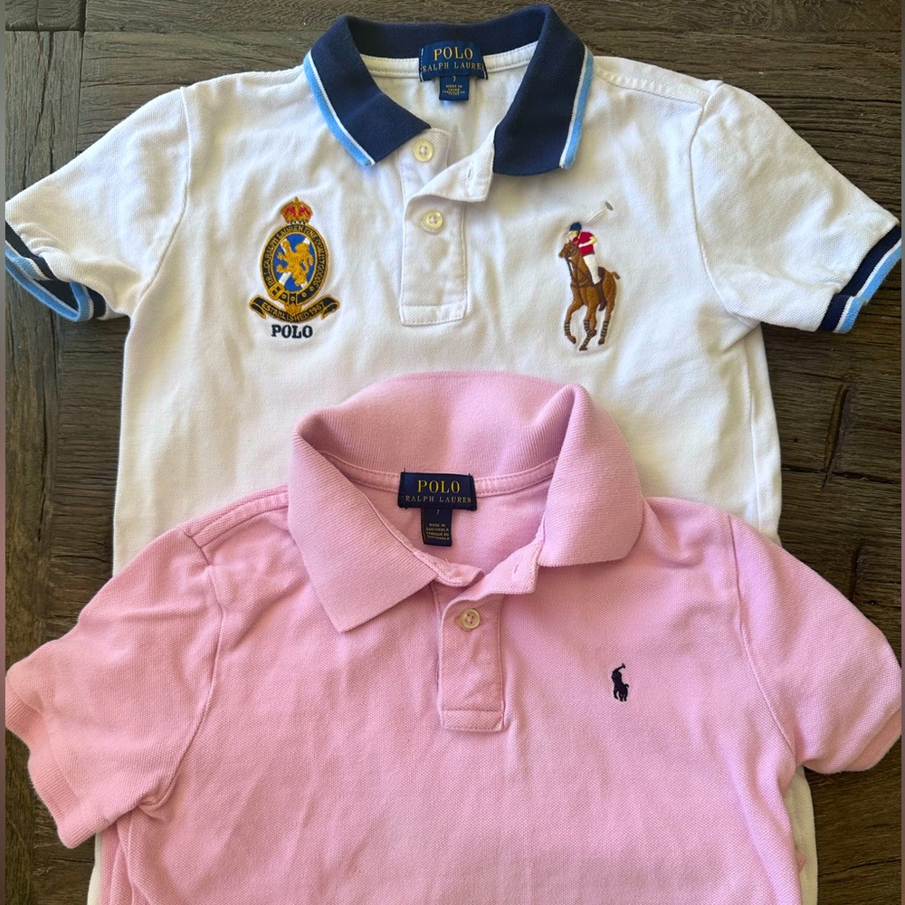 Ralph Lauren Boys 7 Polo Shirts